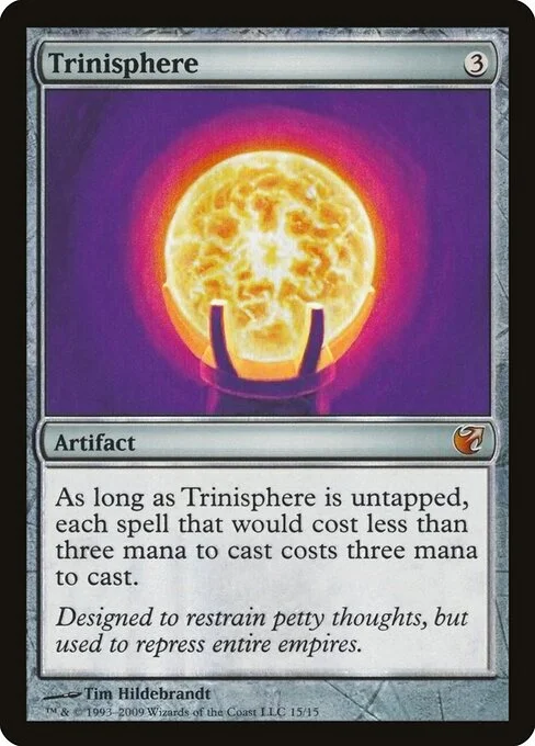Trinisphere, carta Magic di tipo Artifact illustrata da Tim Hildebrandt