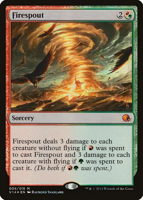 Firespout, carta Magic di tipo Sorcery illustrata da Raymond Swanland