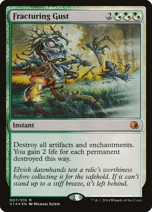Fracturing Gust, carta Magic di tipo Instant illustrata da Michael Sutfin