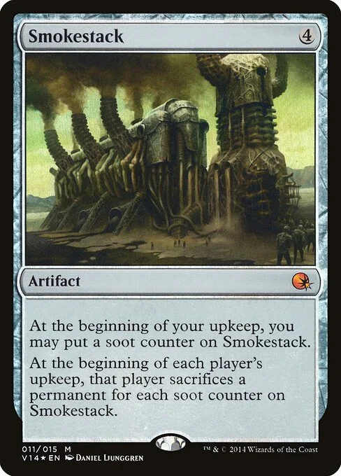 Smokestack, carta Magic di tipo Artifact illustrata da Daniel Ljunggren
