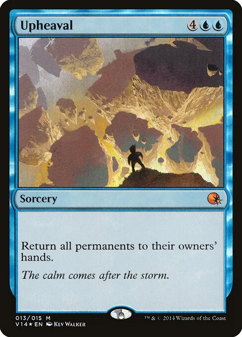 Upheaval, carta Magic di tipo Sorcery illustrata da Kev Walker