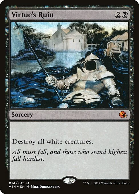 Virtue's Ruin, carta Magic di tipo Sorcery illustrata da Mike Dringenberg