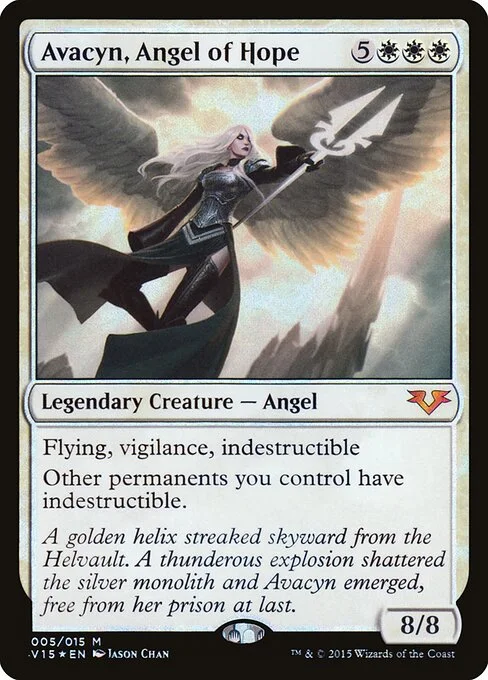 Avacyn, Angel of Hope, carta Magic di tipo Legendary Creature — Angel illustrata da Jason Chan