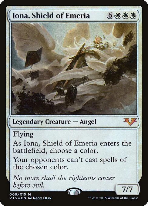 Iona, Shield of Emeria, carta Magic di tipo Legendary Creature — Angel illustrata da Jason Chan