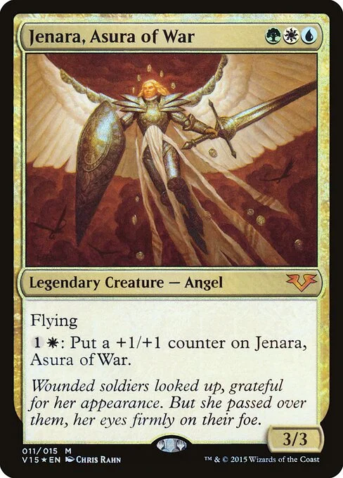 Jenara, Asura of War, carta Magic di tipo Legendary Creature — Angel illustrata da Chris Rahn