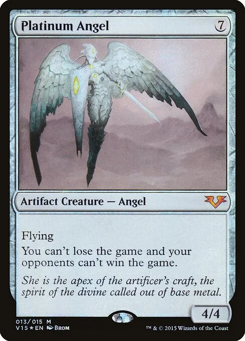 Platinum Angel, carta Magic di tipo Artifact Creature — Angel illustrata da Brom