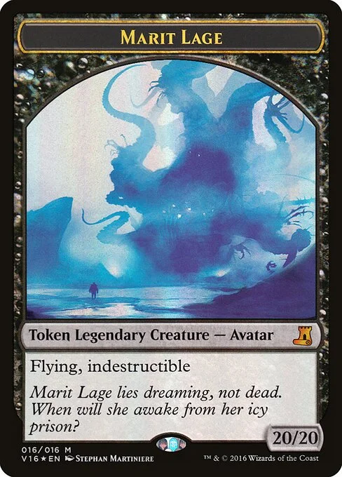 Marit Lage, carta Magic di tipo Token Legendary Creature — Avatar illustrata da Stephan Martiniere