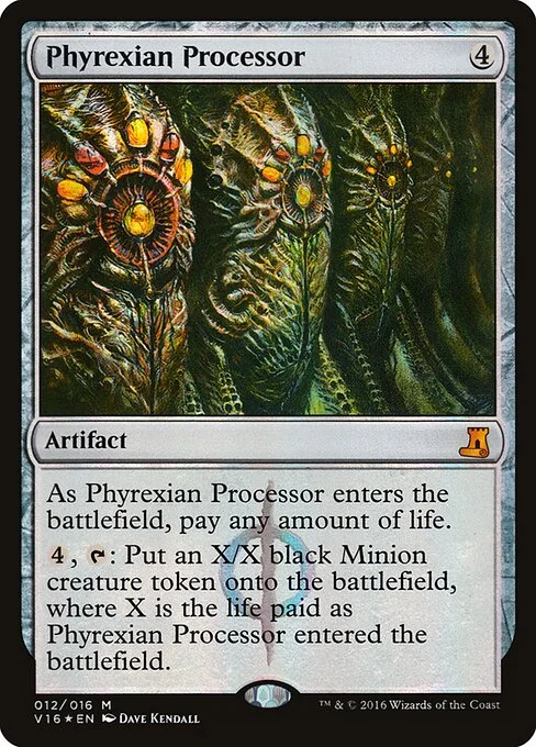 Phyrexian Processor, carta Magic di tipo Artifact illustrata da Dave Kendall