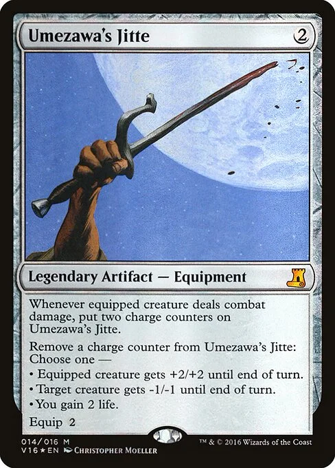 Umezawa's Jitte, carta Magic di tipo Legendary Artifact — Equipment illustrata da Christopher Moeller