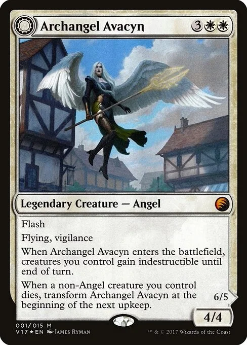 Archangel Avacyn // Avacyn, the Purifier, carta Magic di tipo Legendary Creature — Angel // Legendary Creature — Angel illustrata da James Ryman