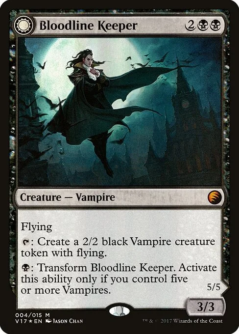 Bloodline Keeper // Lord of Lineage, carta Magic di tipo Creature — Vampire // Creature — Vampire illustrata da Jason Chan