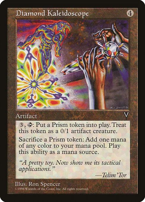 Diamond Kaleidoscope, carta Magic di tipo Artifact illustrata da Ron Spencer