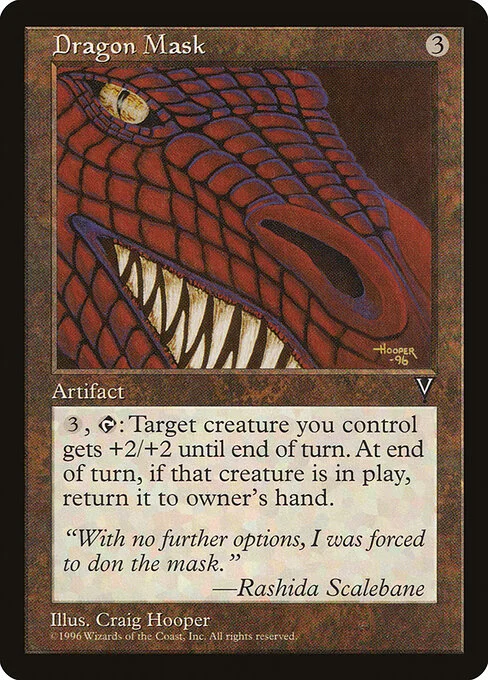 Dragon Mask, carta Magic di tipo Artifact illustrata da Craig Hooper