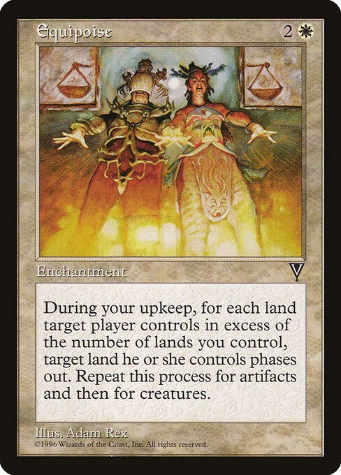 Equipoise, carta Magic di tipo Enchantment illustrata da Adam Rex