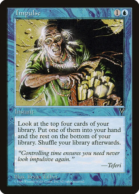 Impulse, carta Magic di tipo Instant illustrata da Bryan Talbot