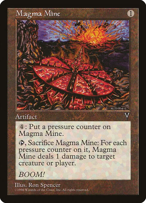 Magma Mine, carta Magic di tipo Artifact illustrata da Ron Spencer
