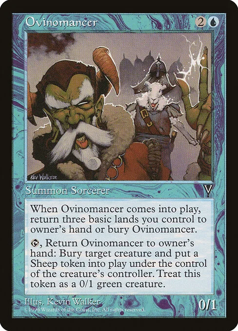 Ovinomancer, carta Magic di tipo Creature — Human Wizard illustrata da Kev Walker
