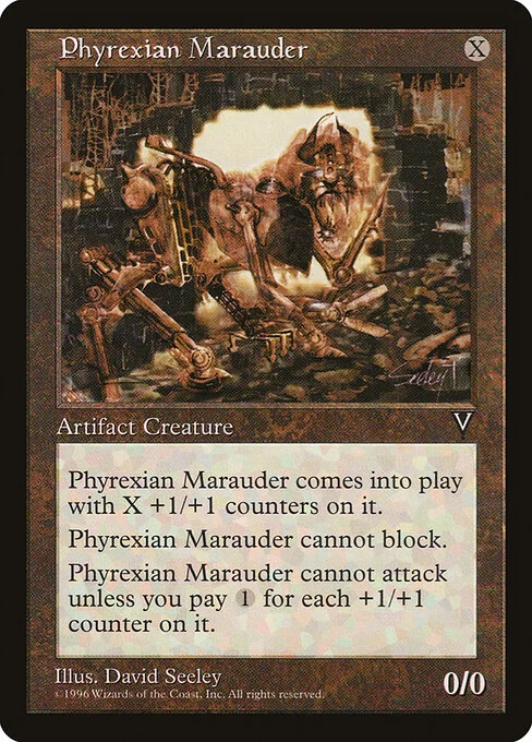 Phyrexian Marauder, carta Magic di tipo Artifact Creature — Phyrexian Construct illustrata da David Seeley