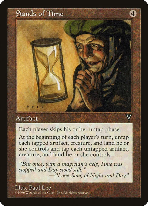 Sands of Time, carta Magic di tipo Artifact illustrata da Paul Lee