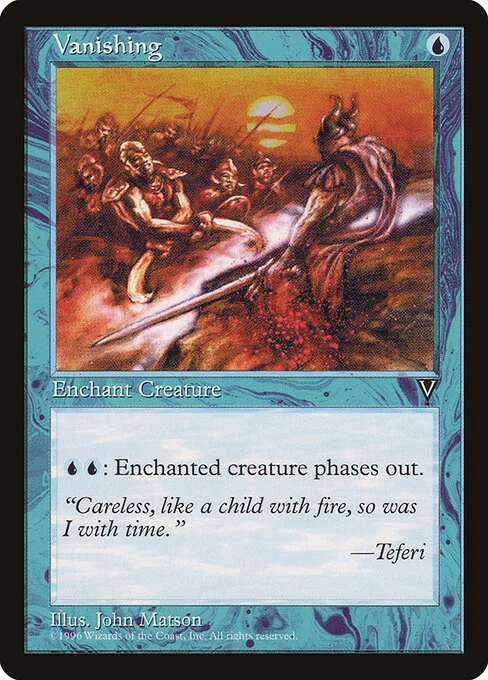 Vanishing, carta Magic di tipo Enchantment — Aura illustrata da John Matson