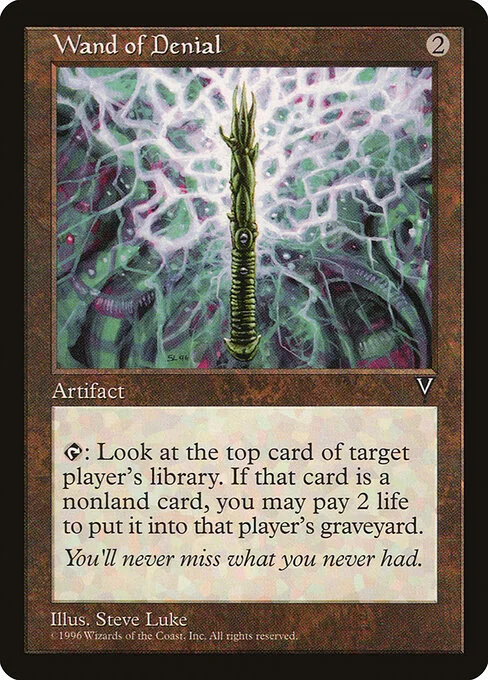 Wand of Denial, carta Magic di tipo Artifact illustrata da Steve Luke