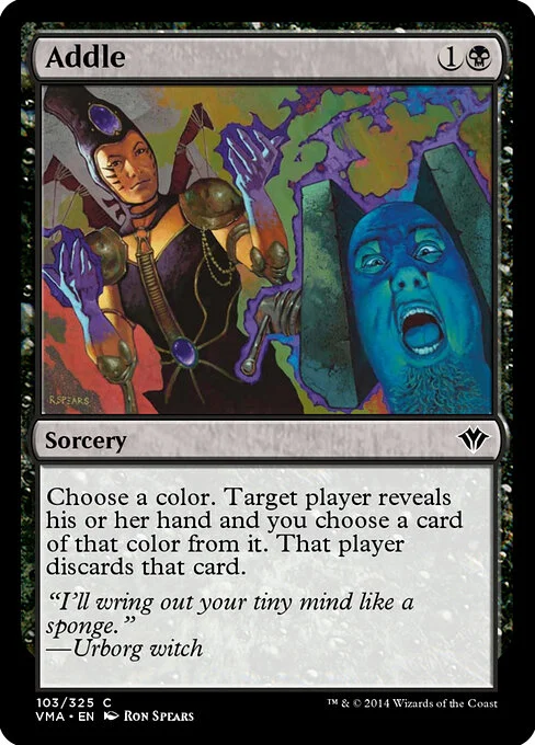 Addle, carta Magic di tipo Sorcery illustrata da Ron Spears