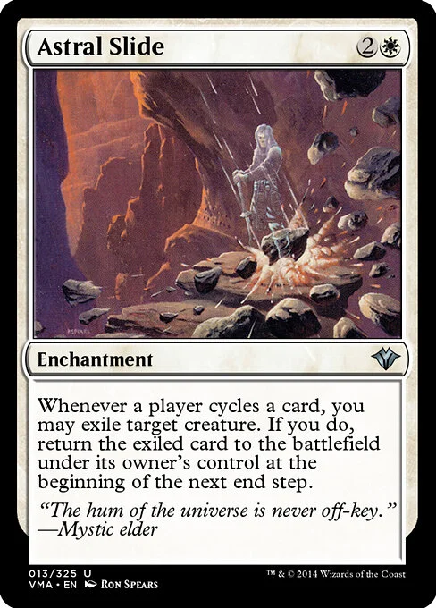Astral Slide, carta Magic di tipo Enchantment illustrata da Ron Spears