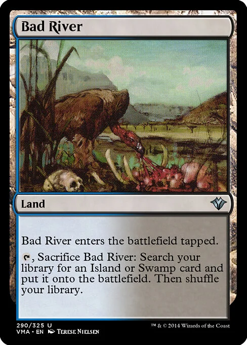 Bad River, carta Magic di tipo Land illustrata da Terese Nielsen
