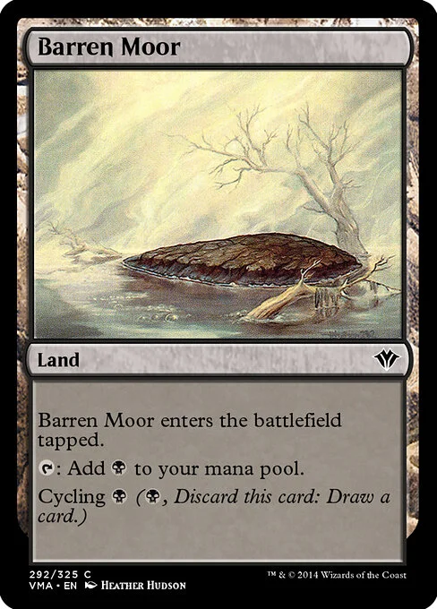 Barren Moor, carta Magic di tipo Land illustrata da Heather Hudson