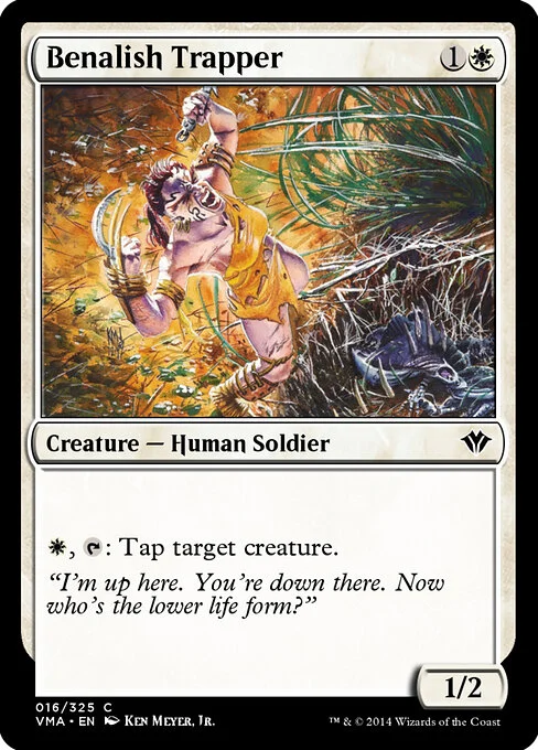 Benalish Trapper, carta Magic di tipo Creature — Human Soldier illustrata da Ken Meyer, Jr.