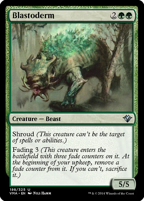 Blastoderm, carta Magic di tipo Creature — Beast illustrata da Nils Hamm