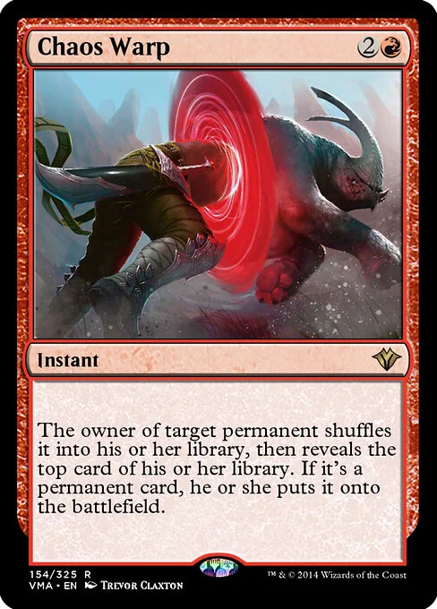Chaos Warp, carta Magic di tipo Instant illustrata da Trevor Claxton
