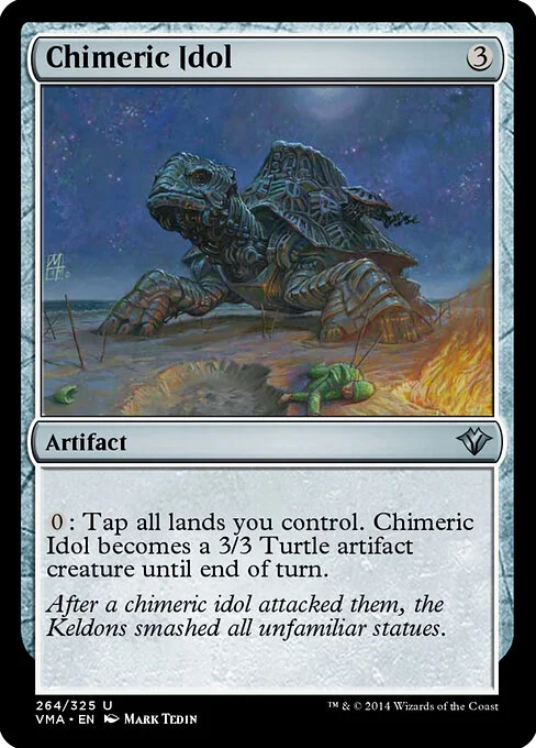 Chimeric Idol, carta Magic di tipo Artifact illustrata da Mark Tedin