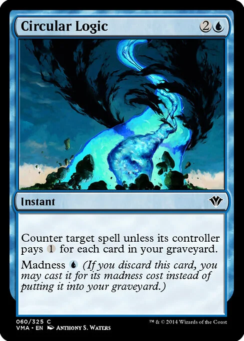 Circular Logic, carta Magic di tipo Instant illustrata da Anthony S. Waters