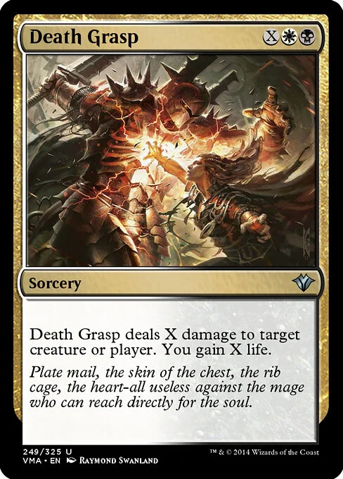 Death Grasp, carta Magic di tipo Sorcery illustrata da Raymond Swanland