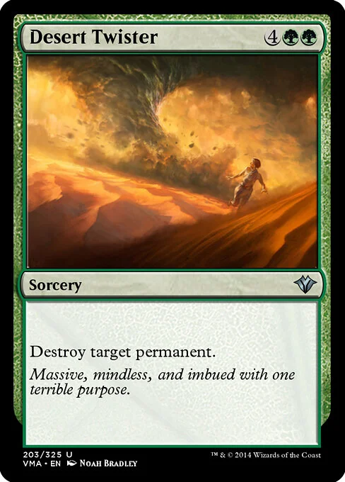 Desert Twister, carta Magic di tipo Sorcery illustrata da Noah Bradley