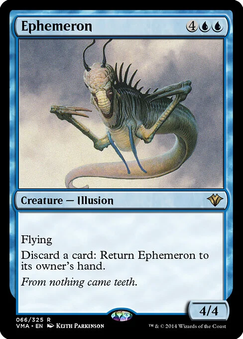 Ephemeron, carta Magic di tipo Creature — Illusion illustrata da Keith Parkinson
