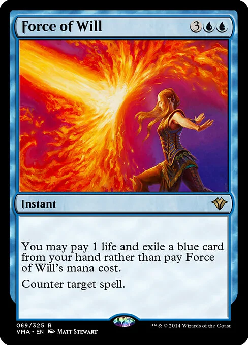 Force of Will, carta Magic di tipo Instant illustrata da Matt Stewart