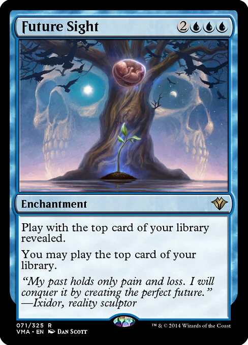 Future Sight, carta Magic di tipo Enchantment illustrata da Dan Murayama Scott