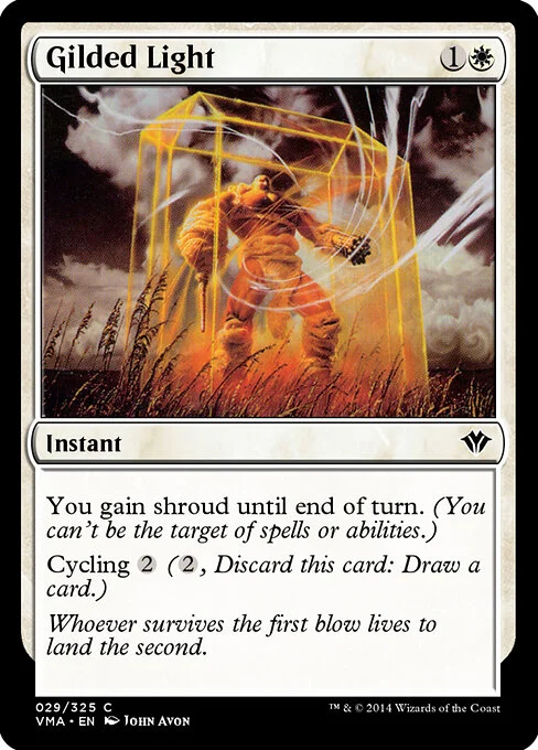 Gilded Light, carta Magic di tipo Instant illustrata da John Avon