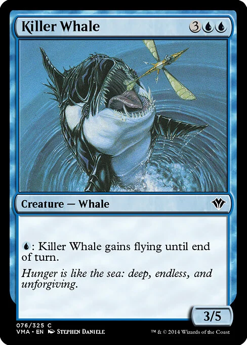 Killer Whale, carta Magic di tipo Creature — Whale illustrata da Stephen Daniele