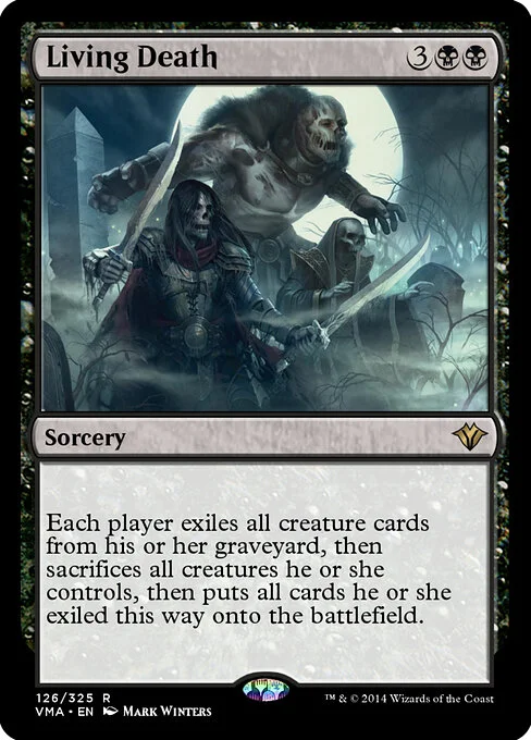 Living Death, carta Magic di tipo Sorcery illustrata da Mark Winters