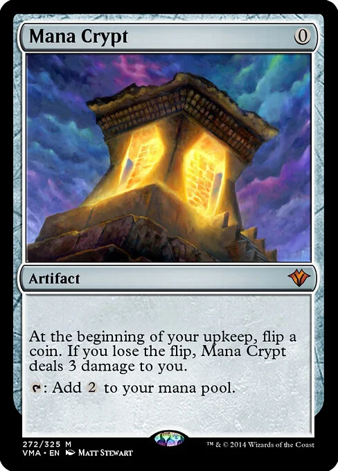 Mana Crypt, carta Magic di tipo Artifact illustrata da Matt Stewart