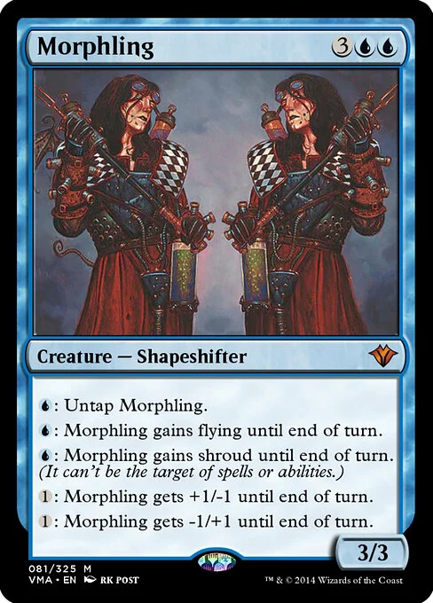 Morphling, carta Magic di tipo Creature — Shapeshifter illustrata da rk post