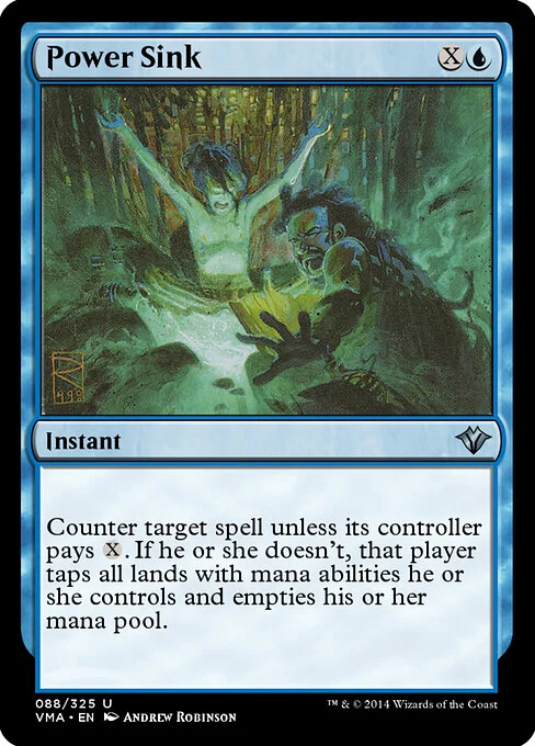 Power Sink, carta Magic di tipo Instant illustrata da Andrew Robinson