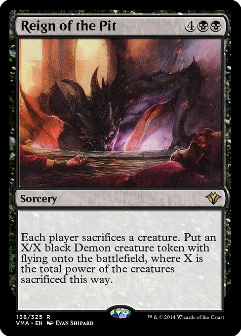 Reign of the Pit, carta Magic di tipo Sorcery illustrata da Evan Shipard