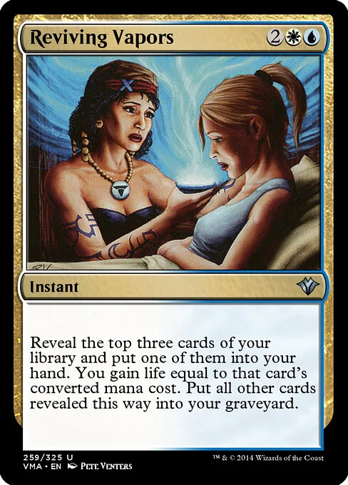 Reviving Vapors, carta Magic di tipo Instant illustrata da Pete Venters