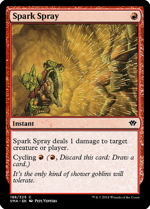 Spark Spray, carta Magic di tipo Instant illustrata da Pete Venters