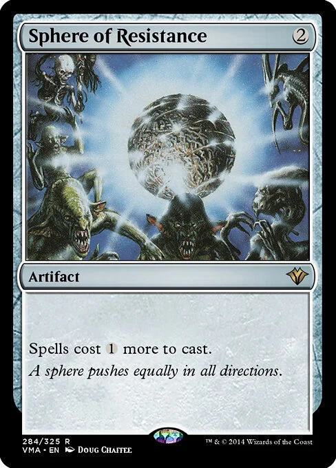 Sphere of Resistance, carta Magic di tipo Artifact illustrata da Doug Chaffee