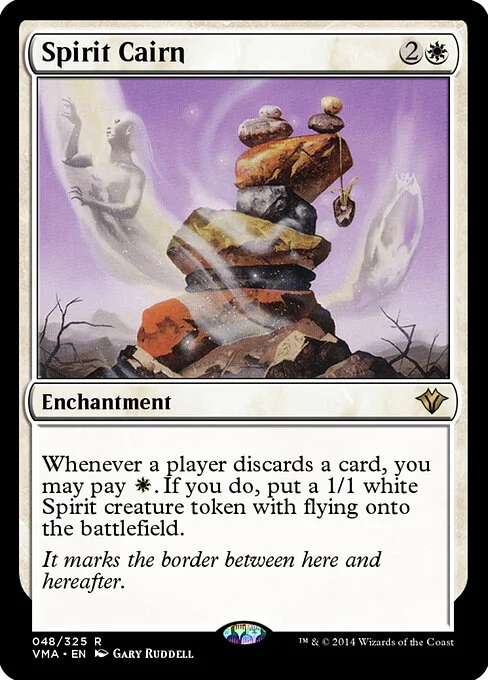 Spirit Cairn, carta Magic di tipo Enchantment illustrata da Gary Ruddell